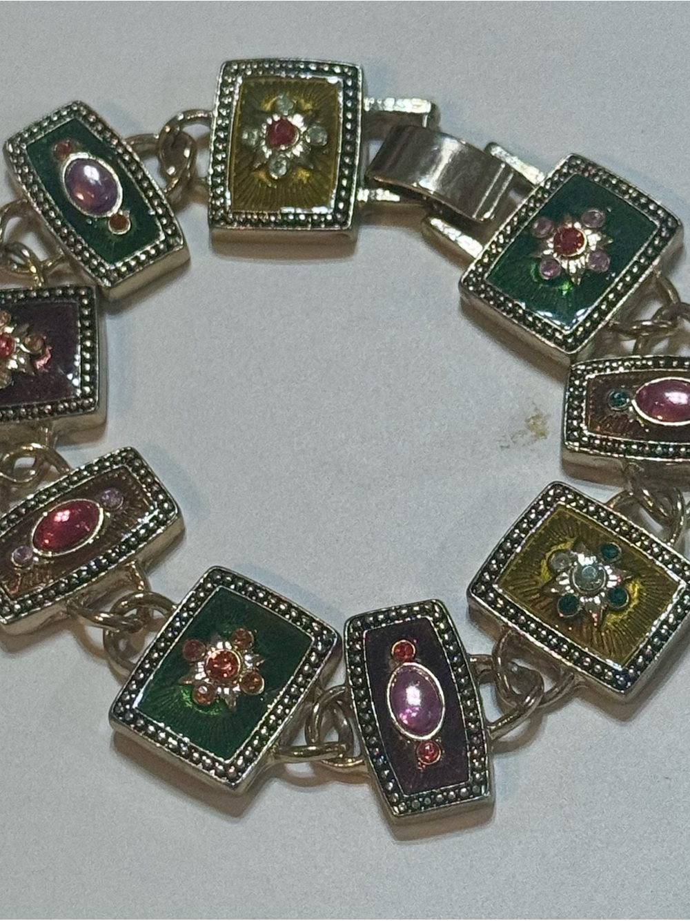 Napier Multicolor Link Bracelet - Women's costume Jewelry